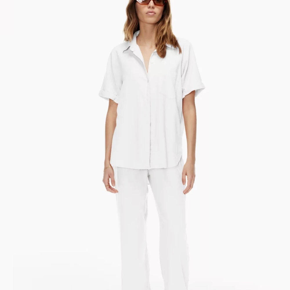 Aritzia Wilfred Boyfriend Shirt Blouse small